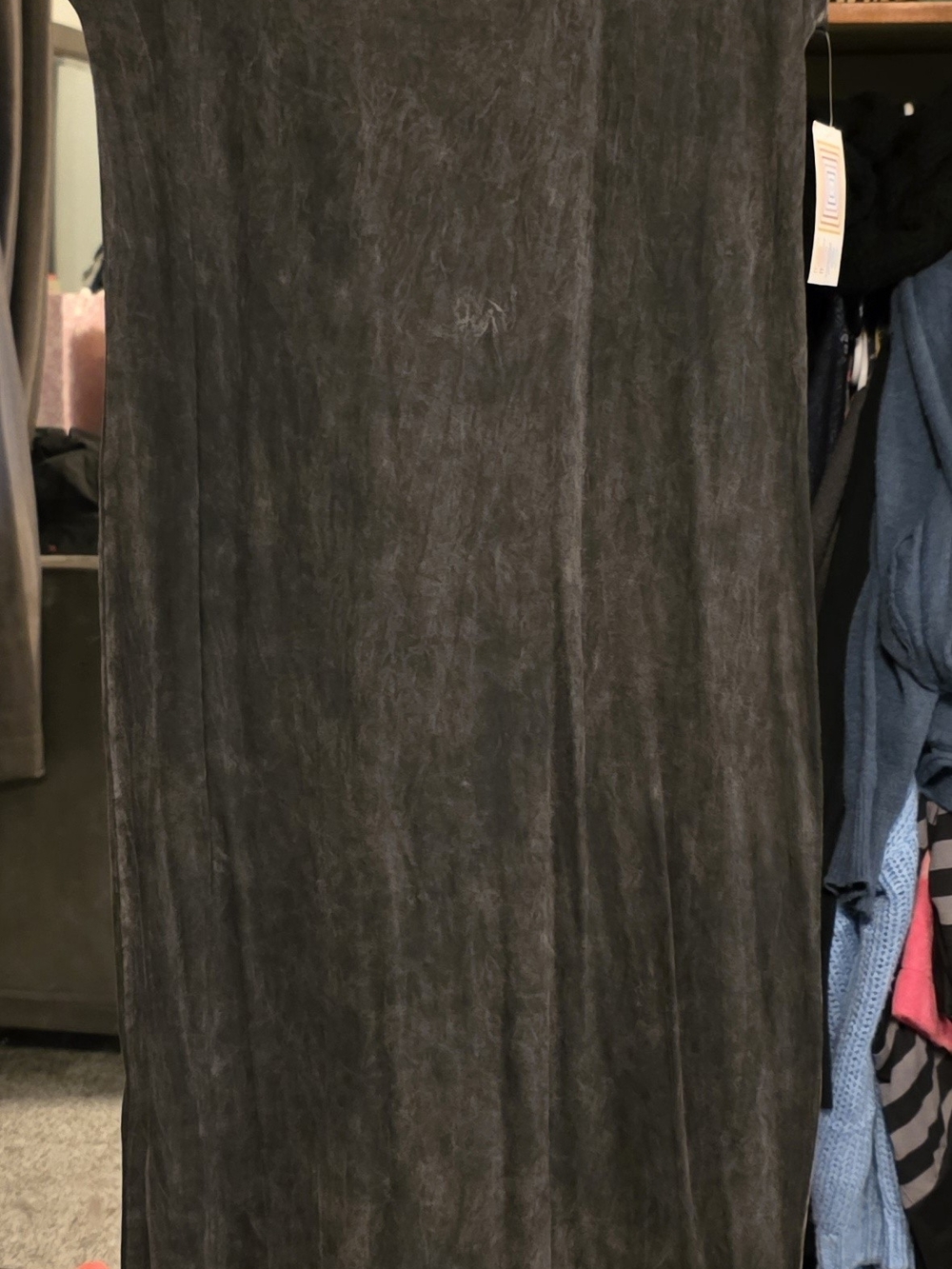 LuLaRoe Black Acid Wash Maxi Dress
